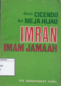 Image of Imran Jamaan: Dari Cicendo ke Meja Hijau