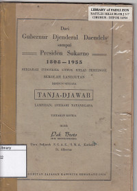 Image of Dari gubernur djendral deandels sampai presiden soekarno