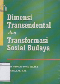 Image of Dimensi Transendental dan Transformasi Budaya