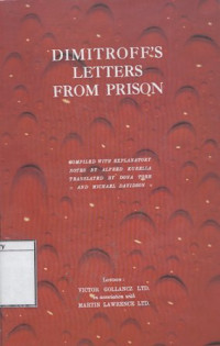 Image of Dimitroff's Letters From Prison