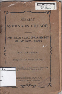 Image of hikajat robinson crusoe