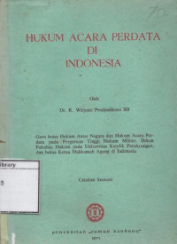 Image of Hukum Acara Perdata di Indonesia