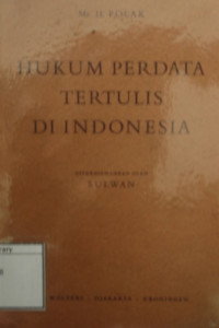 Image of Hukum Perdata Tertulis di Indonesia