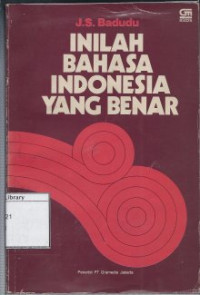 Image of Inilah Bahasa Indonesia yang Benar