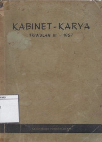 Image of Kabinet Karya : Triwulan III - 1957