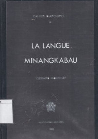 Image of La Langue Minangkabau