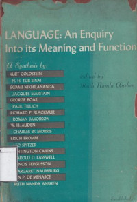 Image of Language: An Enquiry Into Its Meaning and Function