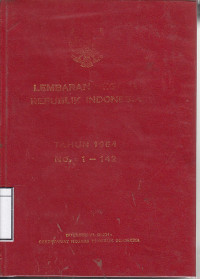 Image of Lembaran negara Republik Indonesia 1964  No.1-142