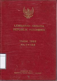 Image of Lembaran negara Republik Indonesia 1965 No.1-122