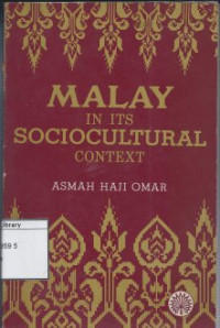 Image of Malay in Its Sociocultural Context