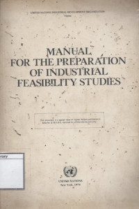 Image of Manual for the Preparation of Industrial Feasibility Studies