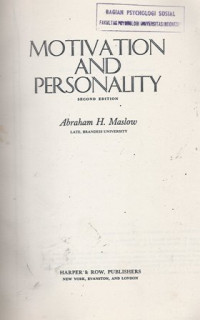 Image of Motivation and Personality