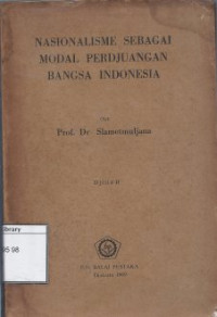 Image of Nasionalisme sebagai Modal Perdjuangan Bangsa Indonesia