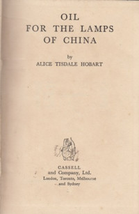 Image of Oil For The Lamps of China