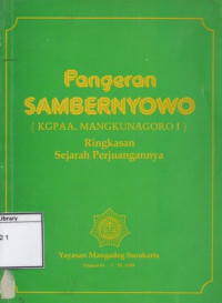 Image of Pangeran Sambernyowo (KGPAA. Mangkunagoro I): Ringkasan sejarah perjuangannya