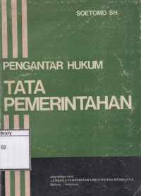 Image of Pengantar Hukum Tata Pemerintahan