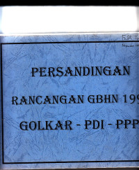 Image of Persandingan rancangan gbhn 1998 golkar - pdi - ppp