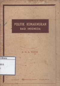 Image of Politik Kemakmuran Bagi Indonesia