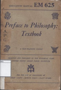 Image of Preface to Philosophy: Textbook, A Self-Teaching Course