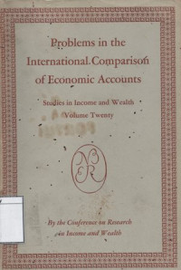 Image of Problems in the International Comparison of Economic Accounts: Studies in Income and Wealth Volume Twenty
