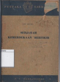 Image of Sedjarah Kemerdekaan Berfikir