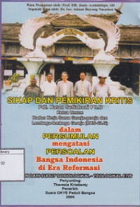 Image of Sikap dan Pemikiran Kritis Pdt. Natan Setiabudi Ph. D Ketua Umum Badan Kerja sama Gereja-gereja dan Lembaga-lembaga Gereja (BKS-GLG) dalam Pergumulan Mengatasi Persoalan Bangsa Indonesia di Era Reformasi