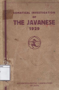 Image of Somatical Investigation of the Javanese 1929