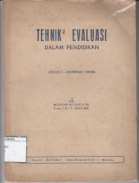 Image of Teknik2 Evaluasi dalam Pendidikan