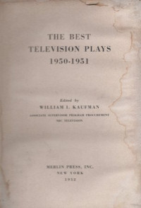 Image of The Best Television Plays 1950-1951