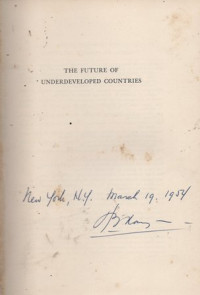 Image of The Future of Underdeveloped Countries: Political implication of economic development