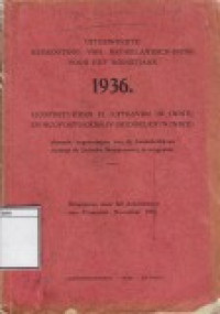 Image of Uitgewerkte Begroting van Indonesie voor Het Dienstjaar 1936