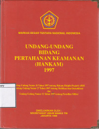 Image of Undang-undang Bidang pertahanan Keamanan (Hankam)