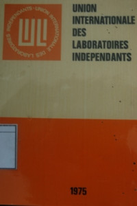 Image of Union Internationale Des Laboratoires Independants: Register of Members 1975