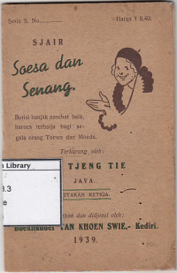 Image of Sjair : Saesa dan Senang