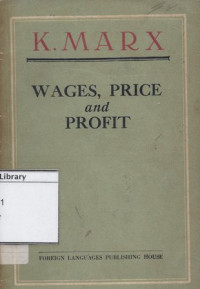Image of Wages, Price and Profit