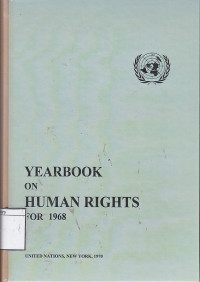 Image of Yearbook on Human Rights for 1968