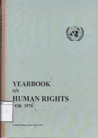 Image of Yearbook on Human Rights for 1970