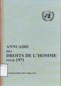 Image of Yearbook on Human Rights for 1971