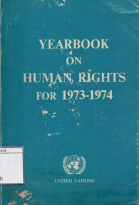 Image of Yearbook on Human Rights for 1973-1974