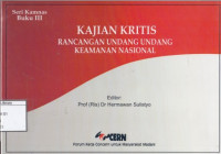 Image of Kajian Kritis Rancangan Undang-Undang Keamanan Nasional