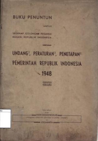 Image of Buku Penuntun untuk Segenap Golongan Pegawai Negeri Republik Indonesia