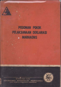 Image of Pedoman Pokok Pelaksanaan Deklarasi Marhaenis