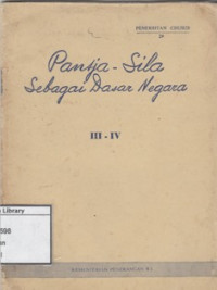 Image of Pantja-Sila Sebagai Dasar Negara