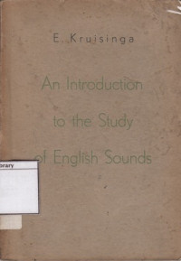 Image of An Introduction to the Study of English Sounds