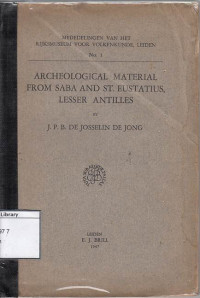 Image of Archeological Material From Saba And ST. Eustatius, Lesser Antilles