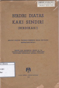 Image of Berdiri Diatas Kaki Sendiri (Berdikari)