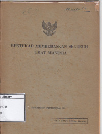 Image of Bertekad Membebaskan Seluruh Umat Manusia