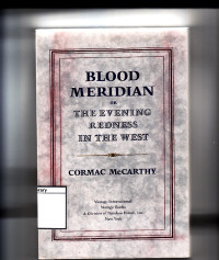 Image of Blood meridian or the evening redness in the west