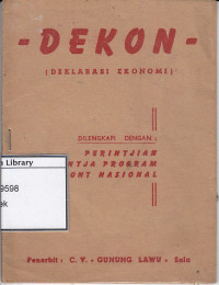 Image of Dekon (deklarasi ekonomi)