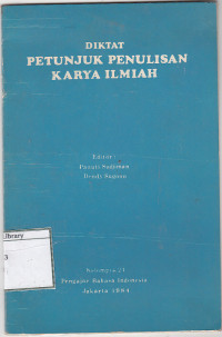 Image of Diktat  petunjuk penulisan karya ilmiah